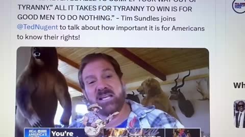 Ted Nugent and Tim Sundles "YOU'LL NEVER BE ABLE TO COMPLY YOUR WAY OUT OF TYRANNY"
