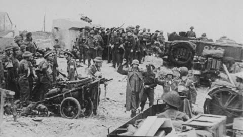 Rare WW2 Footage, Normandy Invasion, Juno Beach & Bernières-sur-Mer (1)