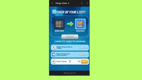 new mining mini app telegram caming pengu clash