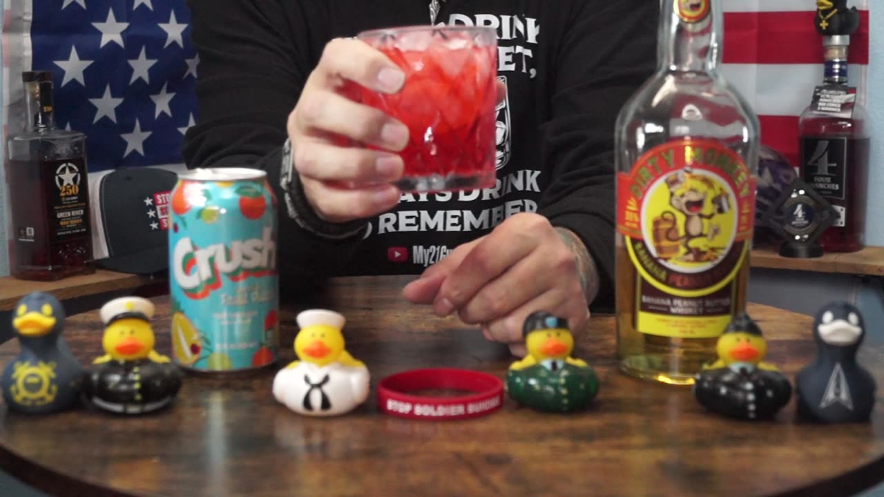 Warren Leach - Dirty Monkey Banana Peanut Butter Whiskey & Crush Fruit Punch