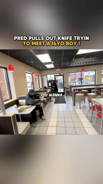 Pred pulls out knife trying to meet a 14yo boy
