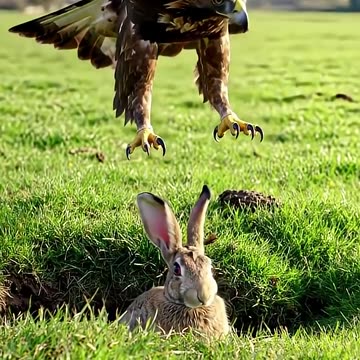 🤪Can't Catch Me! Sassy Rabbit Teases a Frustrated Eagle!🐰