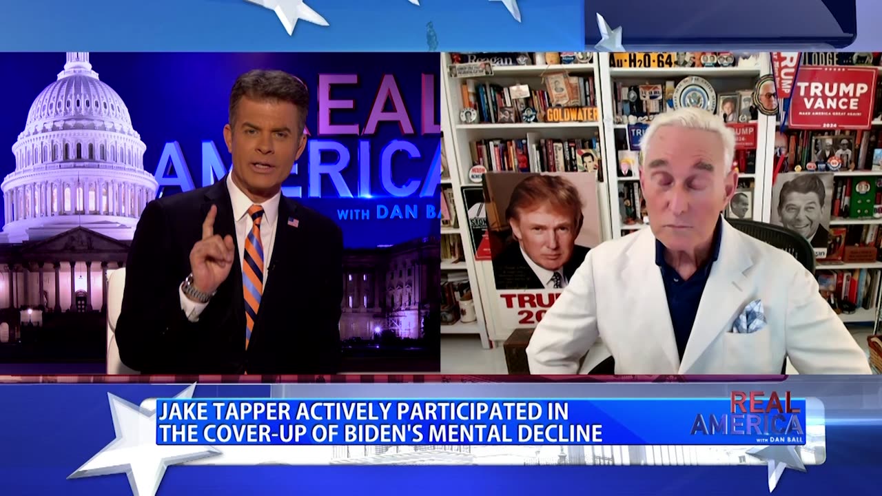 REAL AMERICA -- Dan Ball W/ Roger Stone, New Book Out About Biden's Mental Decline, 5/16/25