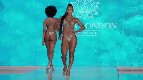👠 Virginia Sanhouse – Grand Finale Walk in Slow Motion Olivia London | Miami Swim Week 2024