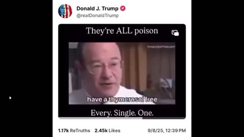 THEY ARE ALL POISON - Every Single One ----Trump Truth 9.8.2025