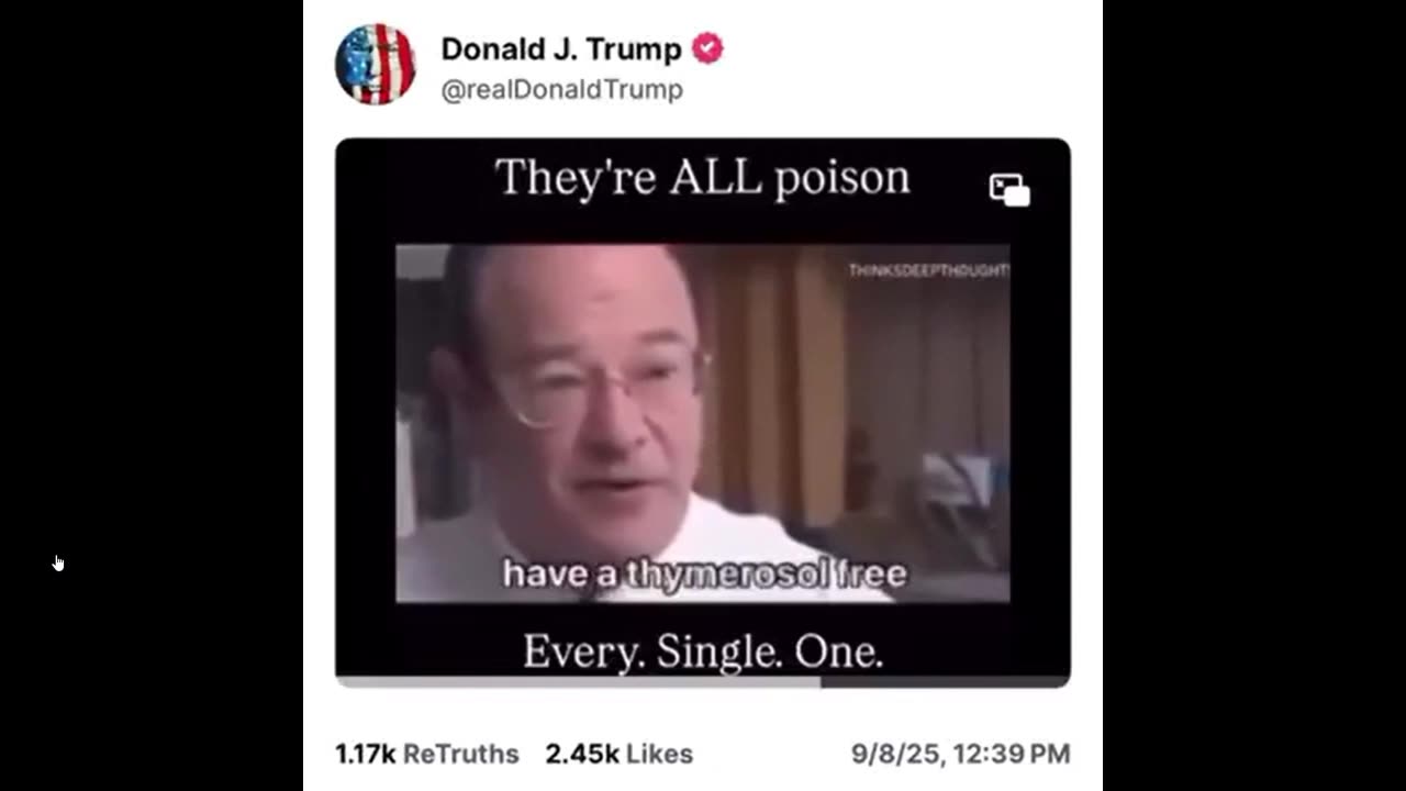 THEY ARE ALL POISON - Every Single One ----Trump Truth 9.8.2025