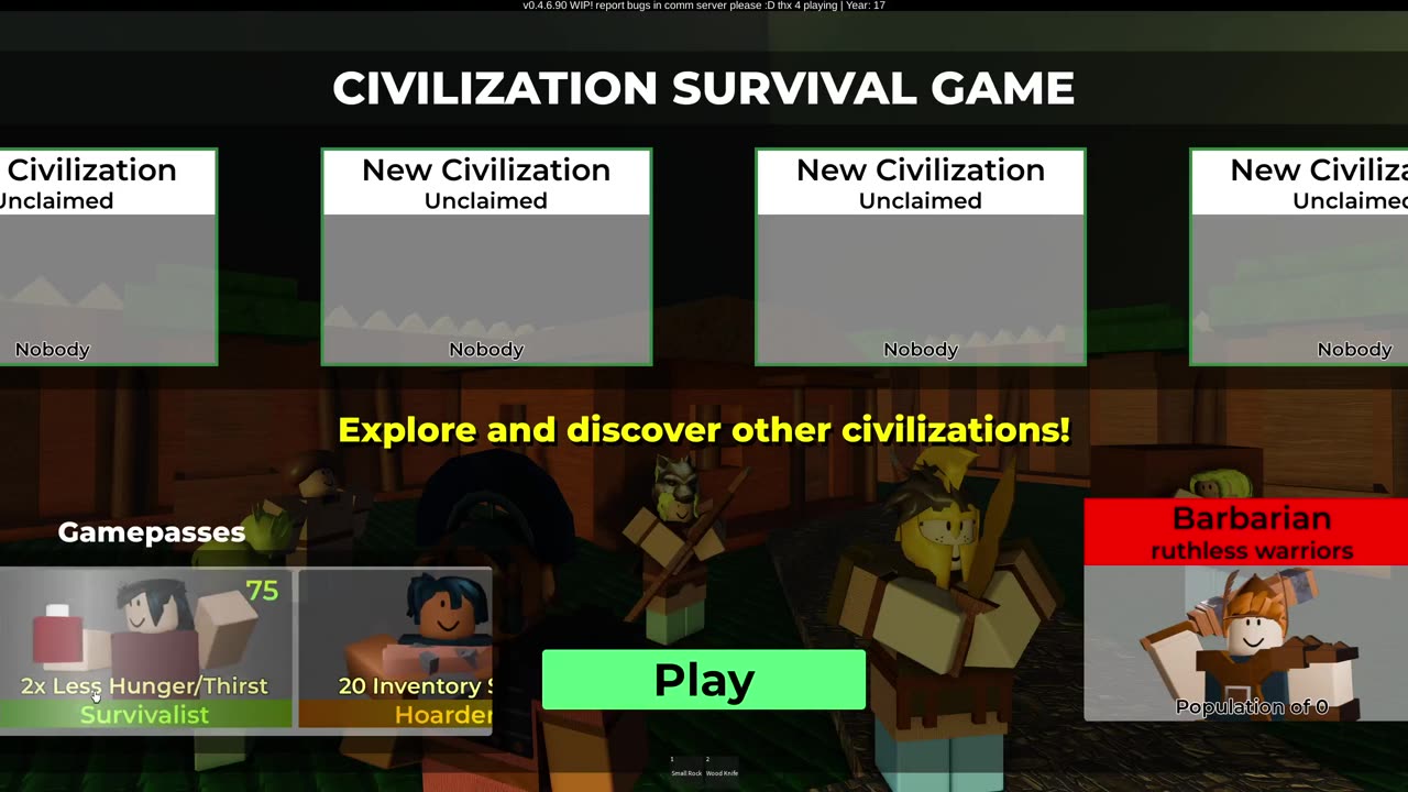 civ survival game tutorial