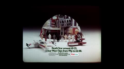 Star Wars British TV Commercial for Palitoy Death Star & X-Wing Fighter from 1978