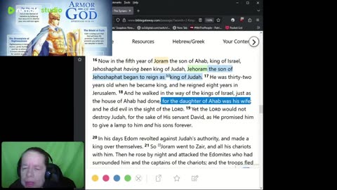 Journey Through The Bible - 2 Kings 7-8 - Syrians, Ben Hadad, Jehoram and Ahaziah 08272025