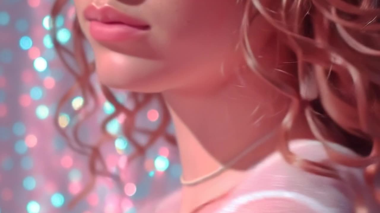 Redhead girl singing