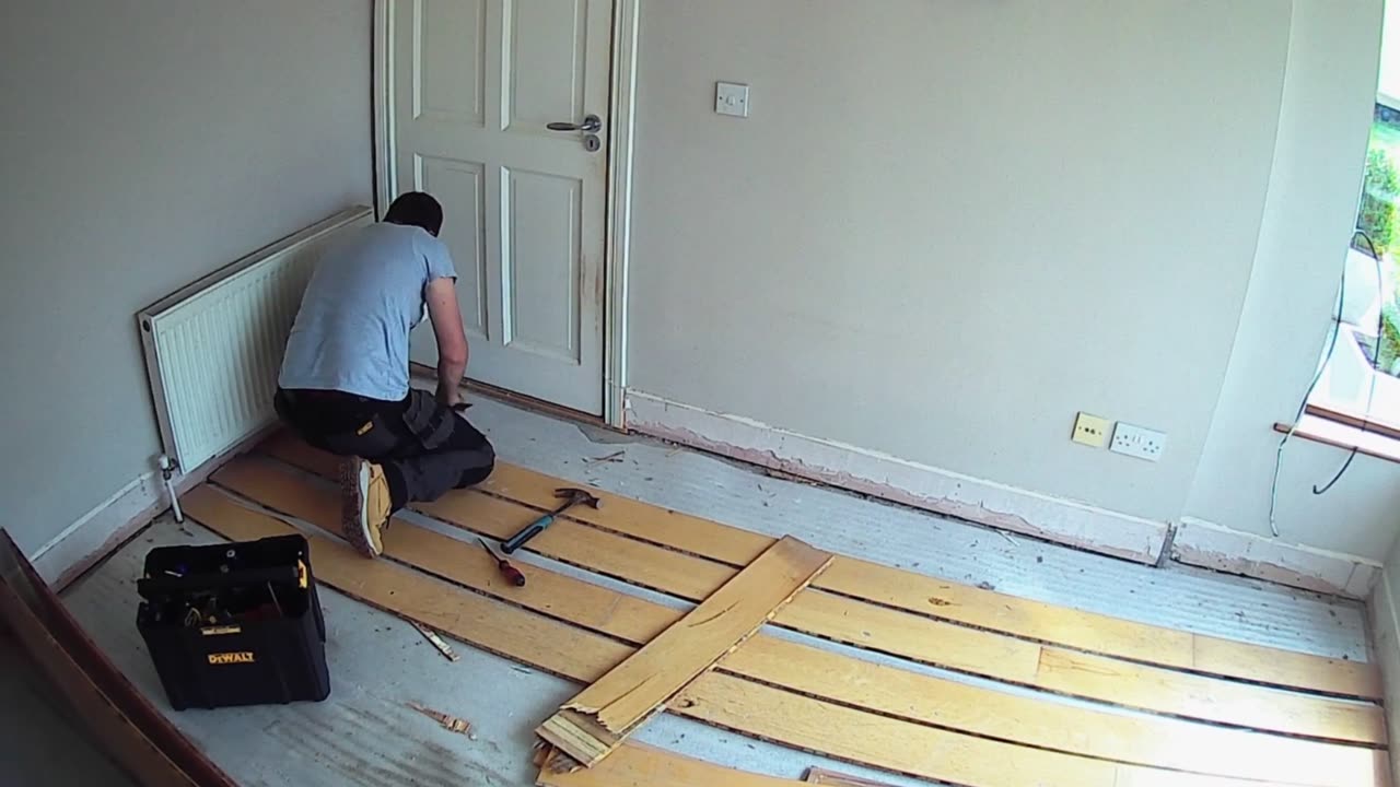 Time to prepare for new laminate flooring installation.