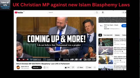 UK Christian MP against new Islam Blasphemy Laws