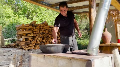 I built an Oven on Wheels Specifically for this Recipe! Relaxing video