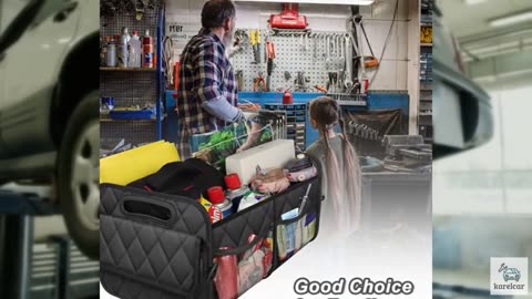 Deosk Car Trunk Organizer for SUV, Car Organizers and Storage with 6 Pocket, Car