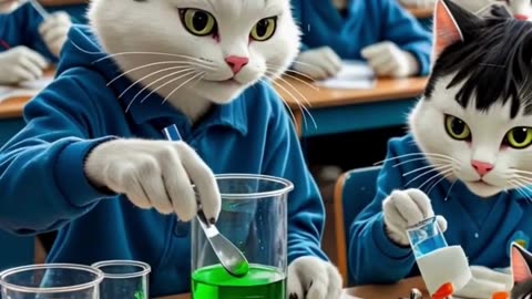 Little cat first day at school #cat #catvideos #kitten #shorts