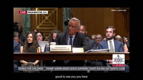 RFK Jr. Testifies before Senate Finance Committee - 9/4/25 Part 1 of 2