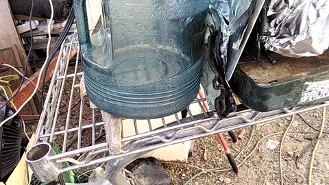 Water Distiller on Coleman Stove