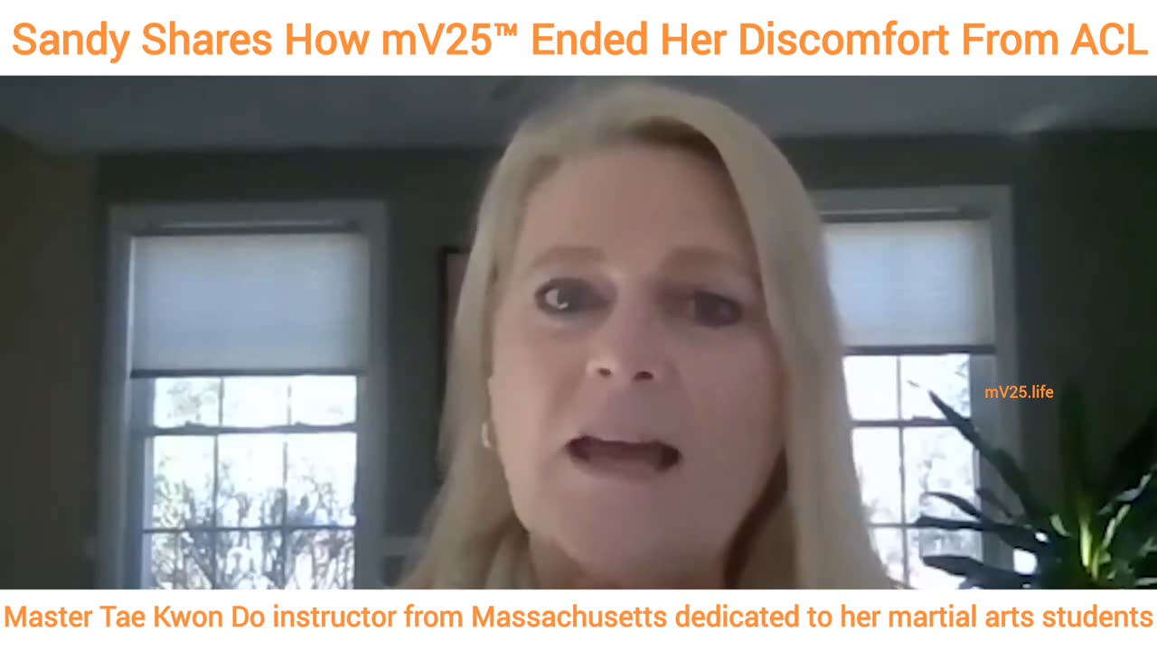 Sandy Shares How mV25™ Ended Her Discomfort From ACL