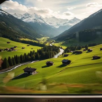 Swiss Paradise Express 🚞🇨🇭 | Scenic Train Journey You Won’t Believe! 🌄✨ #TravelGoals