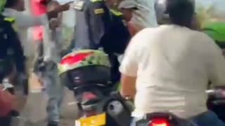 Pelea de hinchas en Bocagrande