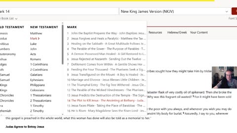 Mark 12 through 14 NKJV (Joshzilla89 Bible Reading)