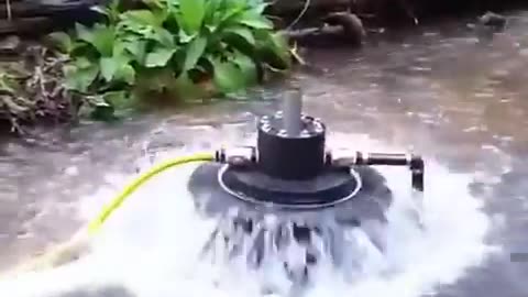pump water from a stream like a pro....