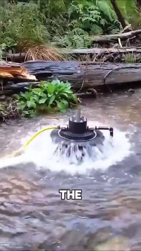 pump water from a stream like a pro....