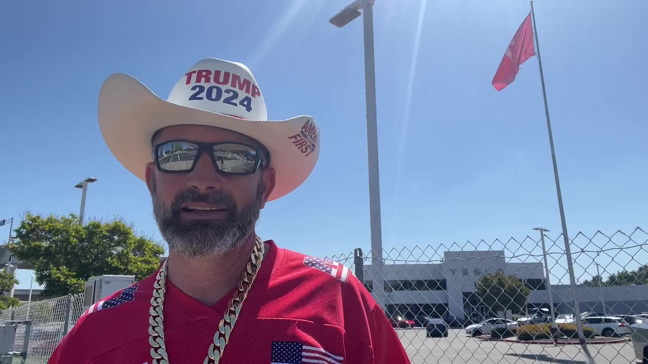 50501 or 51/50 protest at Tesla - Unhinged Dems