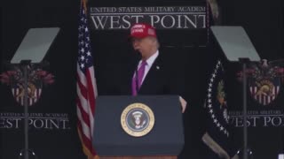 President Donald J. Trump at West Point.