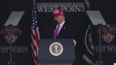 President Donald J. Trump at West Point.