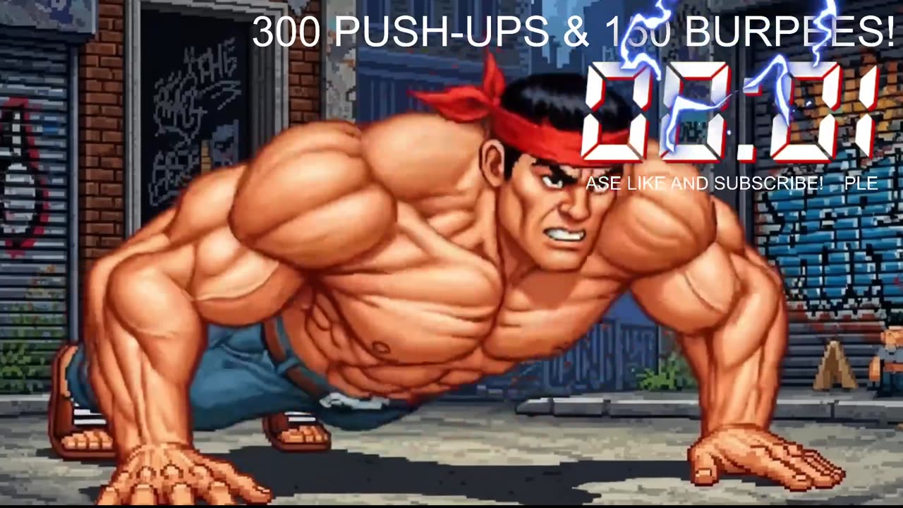 Everyday 300 push ups and 150 Burpees!