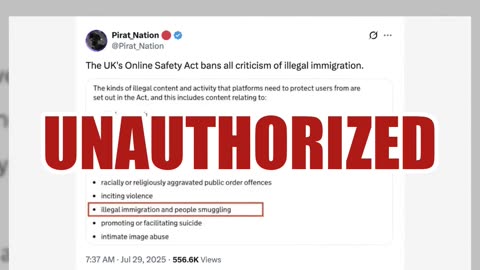 Fact Check: UK's Online Safety Act Did NOT Ban 'Criticism Of Illegal Immigration' On Social Media