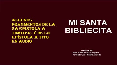 MI SANTA BIBLIECITA 55 2 Timoteo Y Tito