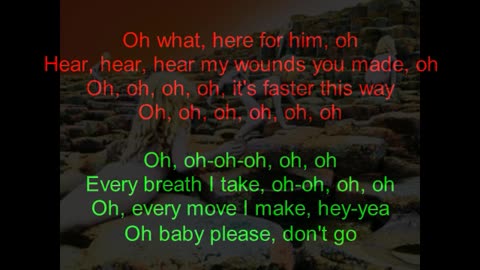 Led Zeppelin - Houses Of The Holy #6 D'yer Mak'er (backward lyrics in red)