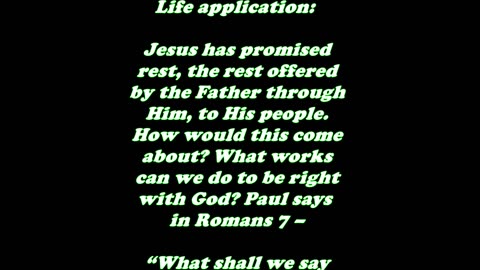 Matthew 11:28- Daily Bible Verse Commentary