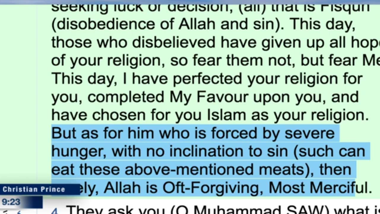 Christian prince They wanna have a freedom