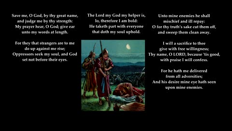 Psalm 54 in full. Tune: St. James