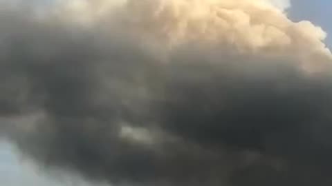 Smoke rises from Iran’s main ballistic missiles bases.