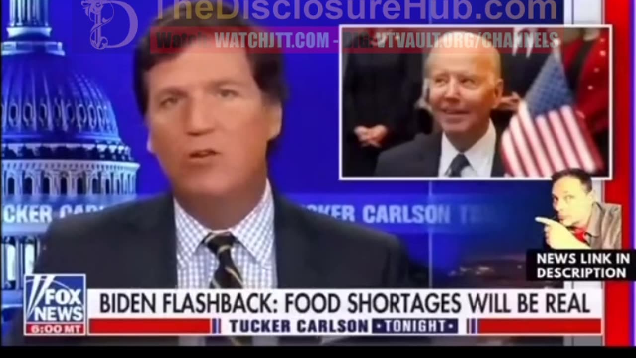The manufactured food storage admitted by Biden and,
