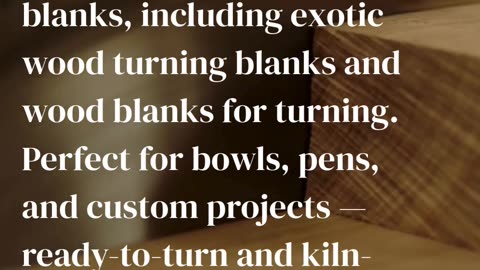 Wood Turning Blanks – Crafted to Inspire