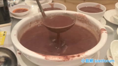 酒樓晚飯美味紅豆沙 delectable red bean sweet soup mhp4188