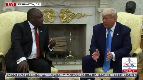 President Trump hosts meeting with South African President - May 21, 2025
