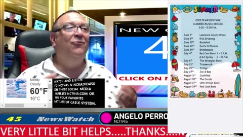 NCTV45 NEWSWATCH MORNING MON JUNE 30 2025 WITH ANGELO PERROTTA