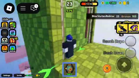 Playing Rope Swing In Roblox!