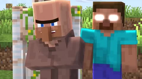 Villagers VS Pillagers😂|#minecraft #shorts