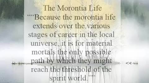 Morontia Life