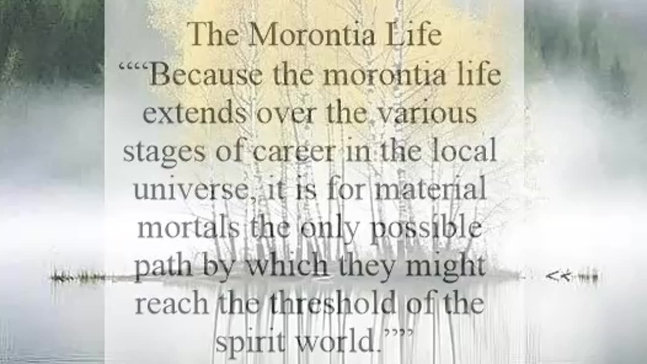 Morontia Life