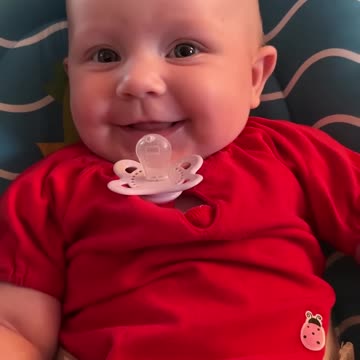 daddy’s talking to me today 💕👶 sweetest baby smiles