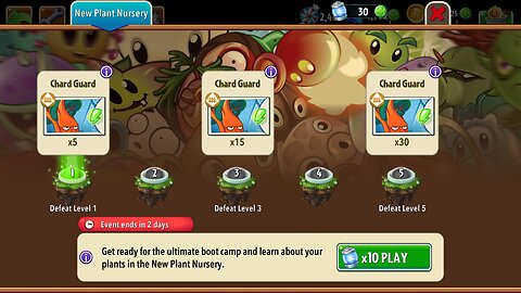 Plants vs Zombies 2 - Plant Nursery - Chard Guard - July 2025