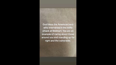 God bless the hero